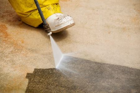 Concrete cleaning and sealing